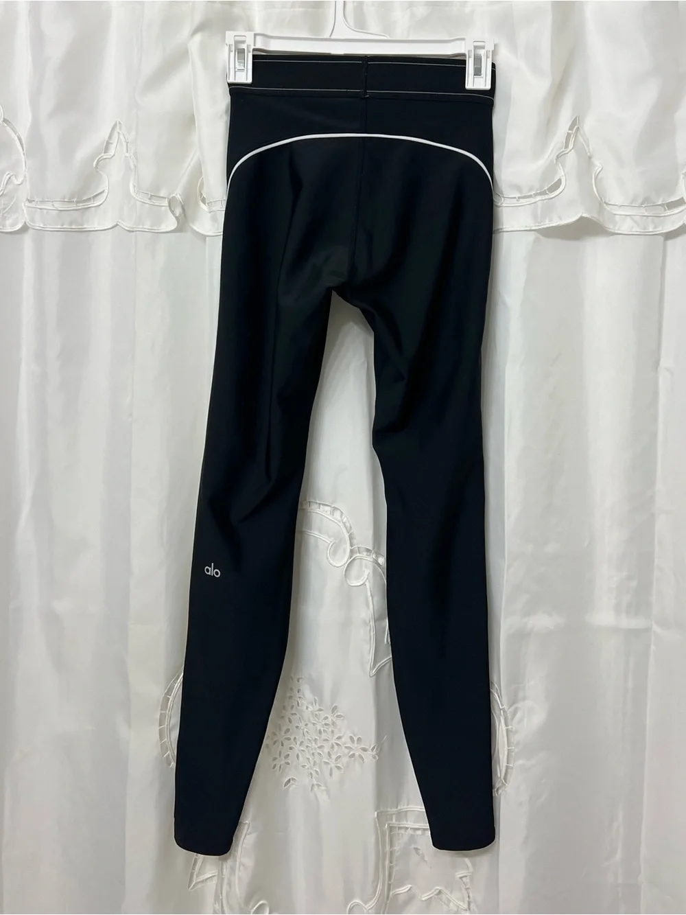 Alo Yoga Airbrush Wave Stripe Reflective Leggings Black XS